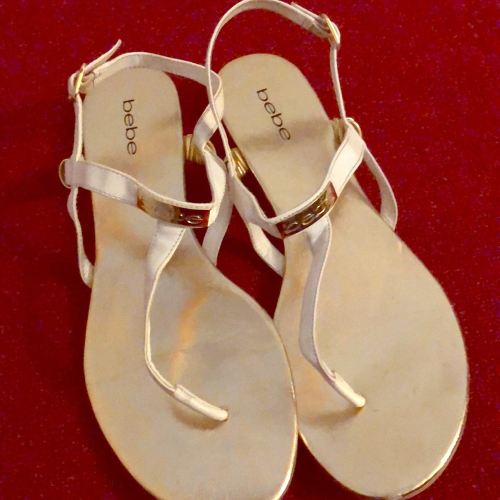 White BeBe Summer Sandals